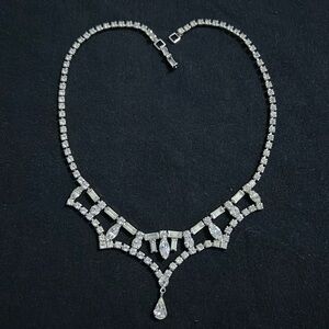 Vintage Signed KRAMER Rhinestone Necklace